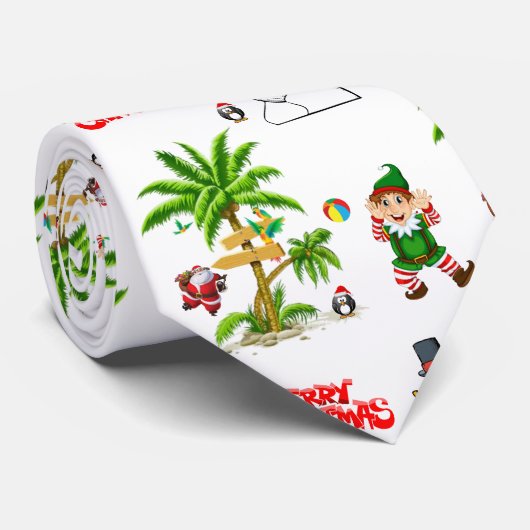 KerstkerstStropdas, zomerbakkerst Stropdas (Opgerold)