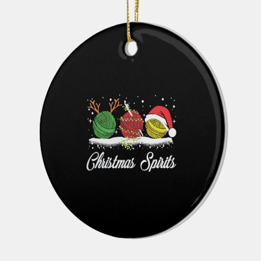 KerstkerstT-shirt Keramisch Ornament (Links)