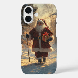Kerstkersttasje met iPhone iPhone 16 Hoesje