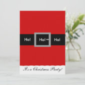 Kerstkerstuitnodiging, Ho! Kaart (Staand voorkant)