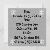 Kerstkerstuitnodiging voor kerstCarolers Kaart (Achterkant)