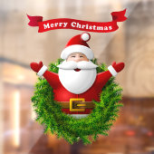 Kerstkerstvensterkoeling Raamsticker (Vel 2)