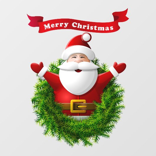 Kerstkerstvensterkoeling Raamsticker (Vel)