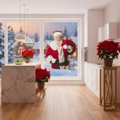 Kerstkerstvensterkoeling Raamsticker