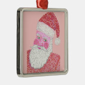 Kerstkerstversiering in Pointillism Metalen Ornament (Rechts)