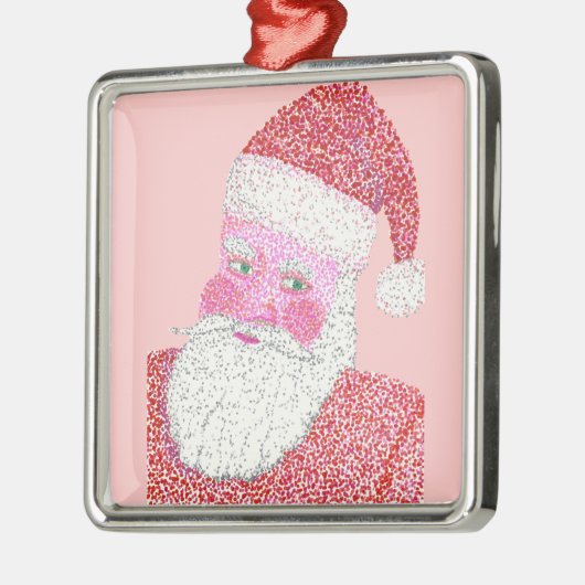 Kerstkerstversiering in Pointillism Metalen Ornament (Links)