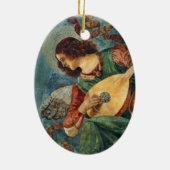 Kerstkerstversiering Keramisch Ornament (Achterkant)