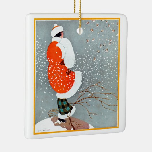  kerstkerstversiering keramisch ornament (Rechts)