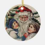 kerstkerstversiering keramisch ornament (Voorkant)