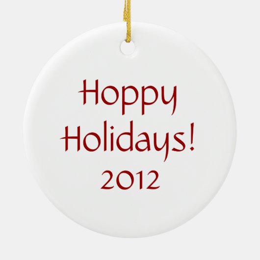 Kerstkerstversiering met Feestdagen van Santa Frog Keramisch Ornament (Achterkant)