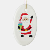 Kerstkerstversiering met kerstkeramiek keramisch ornament (Rechts)