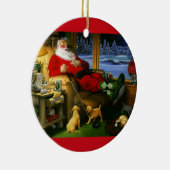 kerstkerstversiering met kerstkerstkerstkerstkerst keramisch ornament (Rechts)