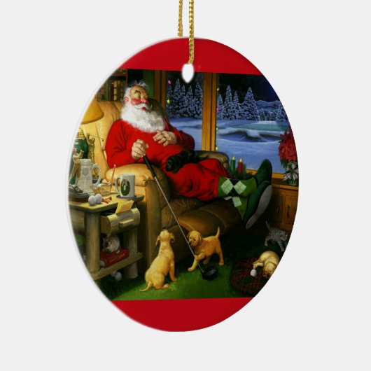 kerstkerstversiering met kerstkerstkerstkerstkerst keramisch ornament (Rechts)