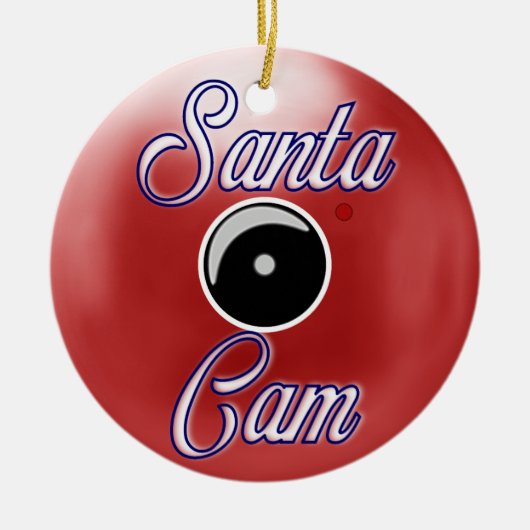 Kerstkerstversiering met Kerstmis en kerstcamera R Keramisch Ornament (Voorkant)