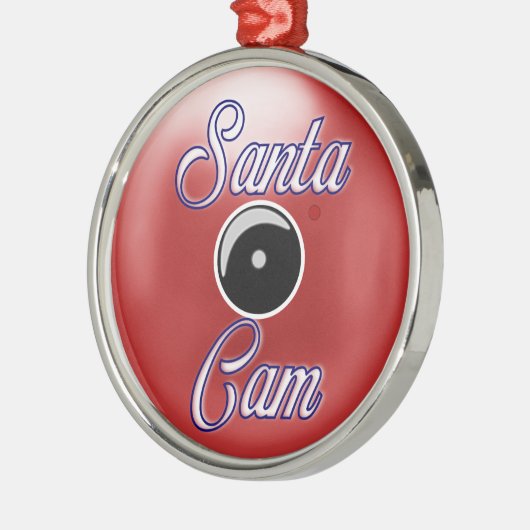 Kerstkerstversiering met Kerstmis en kerstcamera R Metalen Ornament (Links)