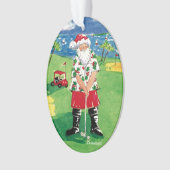 Kerstkerstversiering met kerstmis ornament (voorkant)