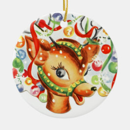  kerstkerstversiering met rendierkeramiek keramisch ornament
