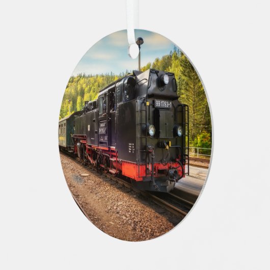 Kerstkerstversiering Metalen Ornament (Voorkant links)