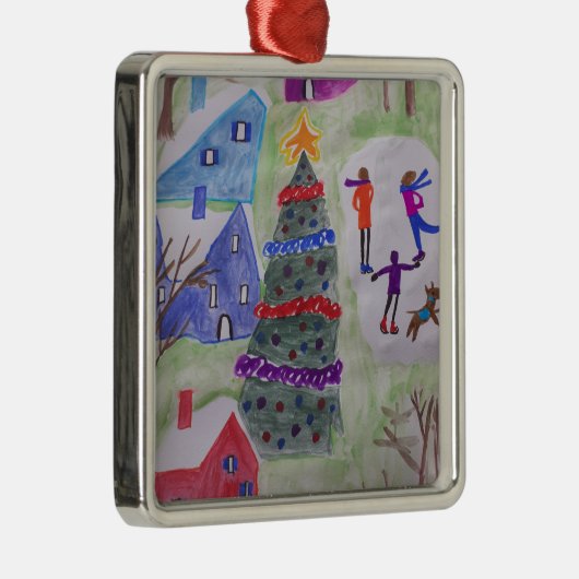 Kerstkerstversiering Metalen Ornament (Rechts)