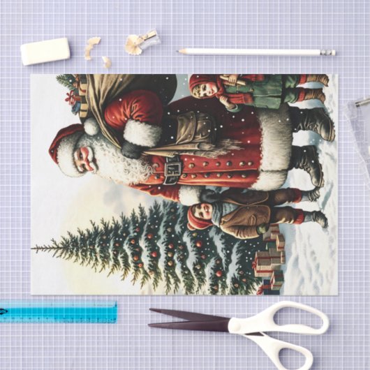  kerstkerstversiering tissuepapier (Craft)