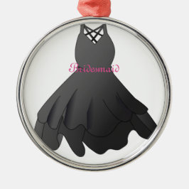 Kerstkerstversiering van de bres-bridesmaid metalen ornament