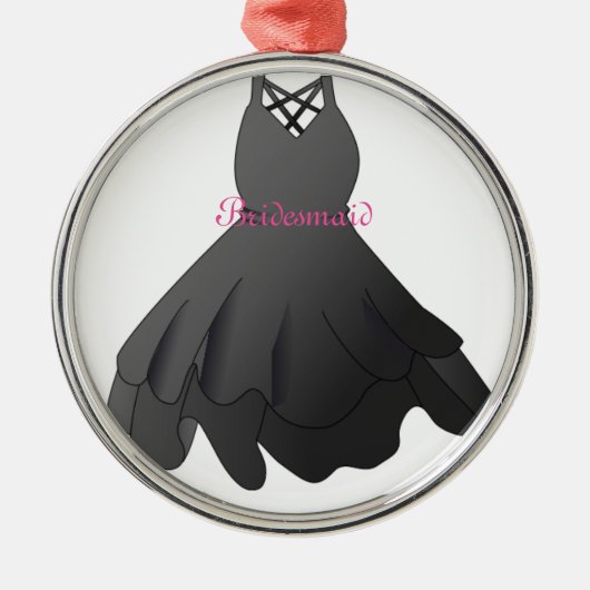 Kerstkerstversiering van de bres-bridesmaid metalen ornament (Voorkant)