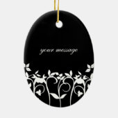 Kerstkerstversiering voor bruiloft - Unieke keepsl Keramisch Ornament (Achterkant)