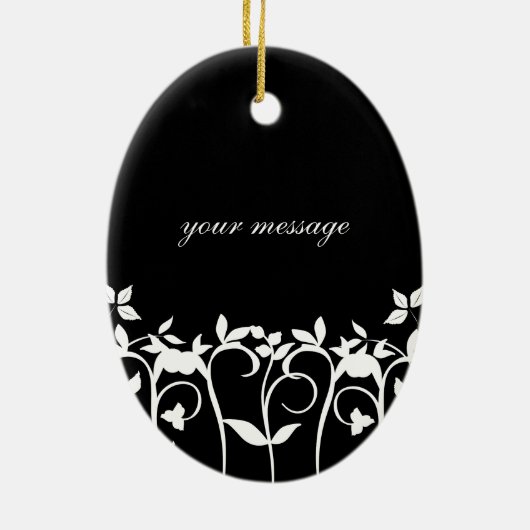 Kerstkerstversiering voor bruiloft - Unieke keepsl Keramisch Ornament (Achterkant)