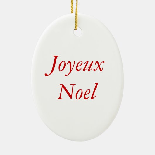 Kerstkerstversiering voor Kerstmis in Parijs Keramisch Ornament (Achterkant)