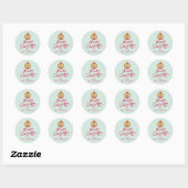Kerstkerstversieringen/Stickers Ronde Sticker (Vel)