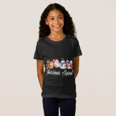 Kerstkerstvister Santa Reindeer Snowman Gingerbroo T-shirt (Voorkant volledig)