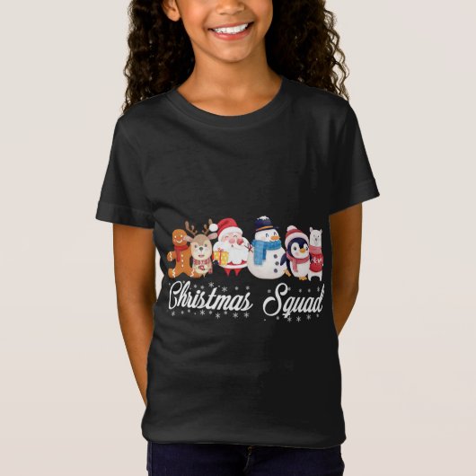 Kerstkerstvister Santa Reindeer Snowman Gingerbroo T-shirt (Voorkant)