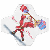 KerstkerstVoetbal Gift Bodybuilder Santa - Fun Voetbal (Enkel)