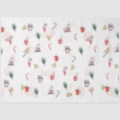 KerstkerstWaterverf GoldI-ontwerp 1 Tissuepapier (Voorkant)