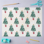 KerstkerstWaterverf GoldI-ontwerp 6 Tissuepapier (Craft)