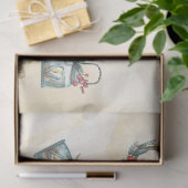 KerstkerstWaterverf GoldI-ontwerp 9 Tissuepapier (Geschenk)