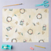 KerstkerstWaterverf GoldI-ontwerp 9 Tissuepapier (Craft)