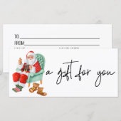 KerstkerstWaterverf Kaart (Voorkant / Achterkant)