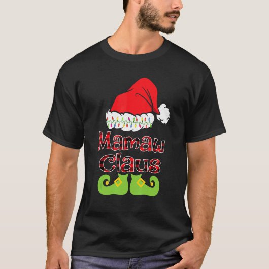Kerstkerstwedstrijd voor Santa Mamaw T-shirt (Voorkant)