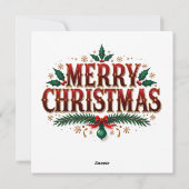 KerstkerstWenskaart Feestdagenkaart (Achterkant)