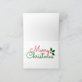 KerstkerstWenskaart voor kerstmis met Santa Flying Feestdagen Kaart (Binnen)