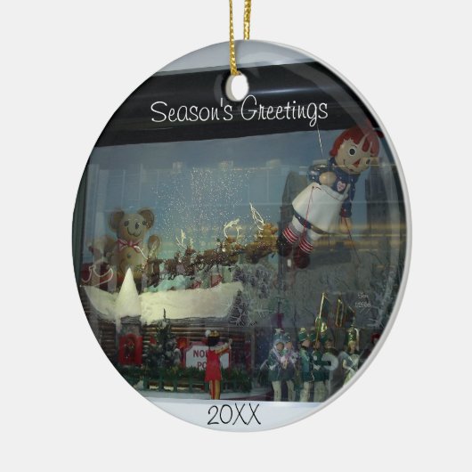 Kerstkerstwinkelvenster Ornament (Links)