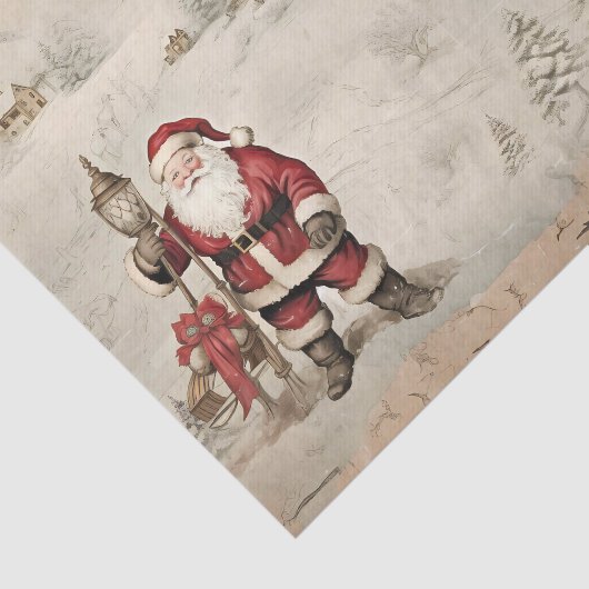 kerstkerstwinter decoupage tissuepapier (Detail)