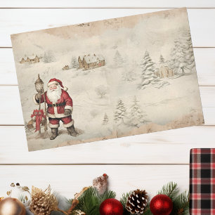 kerstkerstwinter decoupage tissuepapier