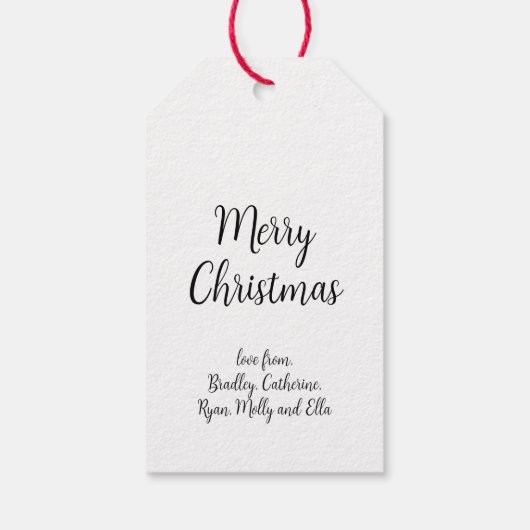  Kerstkerstwinter Snowman Cadeaulabel (Achterkant)