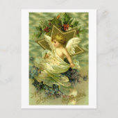  kerstkerub Vintage Briefkaart (Voorkant)