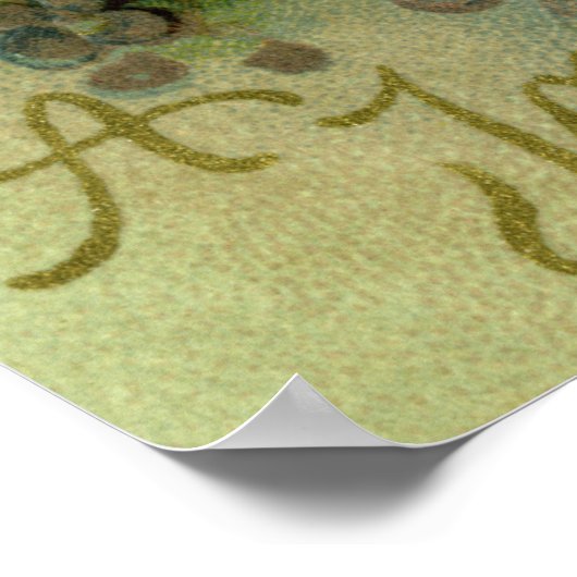 kerstkerub Vintage Poster (Hoek)