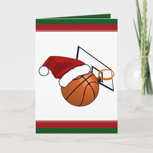 Kerstketball en Hoop Feestdagen Kaart (Voorkant)