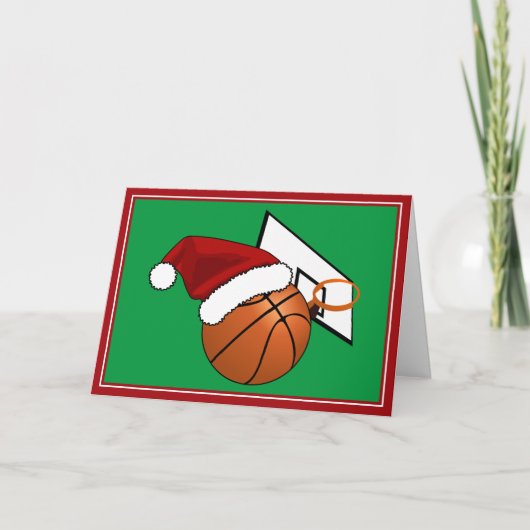 Kerstketball en Hoop Feestdagen Kaart (Voorkant)
