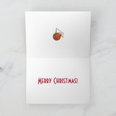 Kerstketball en Hoop Feestdagen Kaart (Binnen)